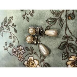 Vintage Style Faux Pearl Drop Earrings